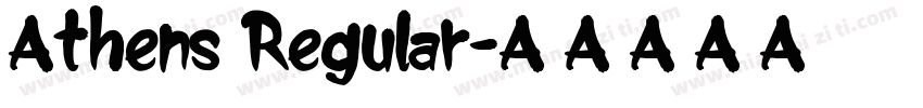 Athens Regular字体转换